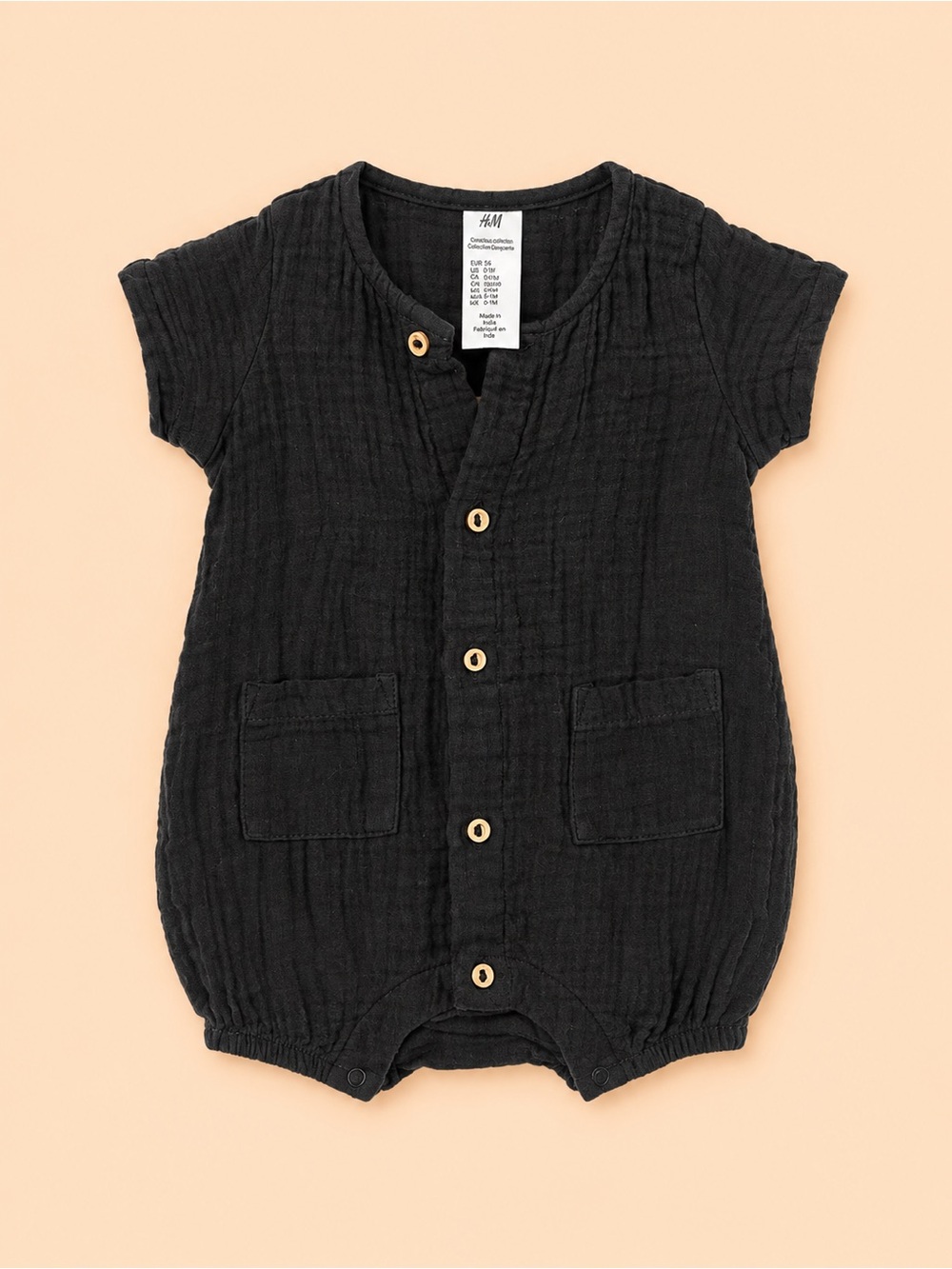 🐻 H&M ORGANIC COTTON ROMPER